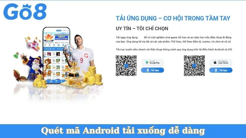 Tải App Go8 – Cá cược mượt mà, an toàn trên di động
